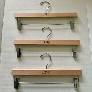 POLO Ralph Lauren Logo Wooden “Bottoms” Hangers - Unisex